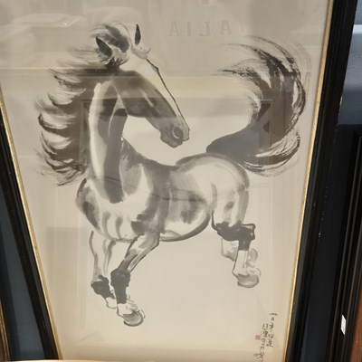 Lot 1699 - A group of decorative paintings and prints to...
