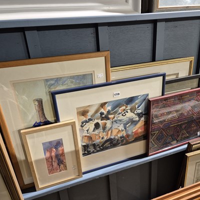 Lot 1719 - A collection of vintage and later watercolours,...