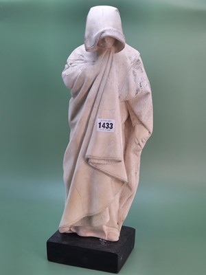 Lot 1433 - A 20th century white composition stone figure...