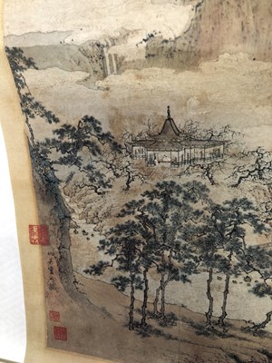 Lot 1476 - A Chinese scroll after Chiu Ying, 'The...