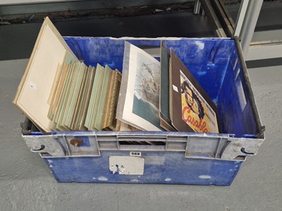 Lot 568 - A collection of mounted prints together with a...