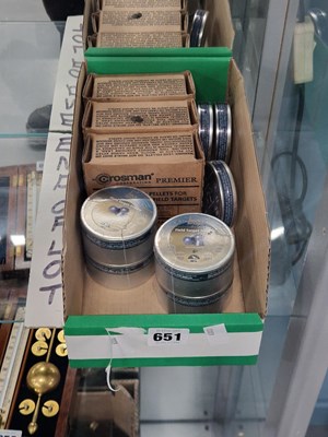Lot 651 - Unopened tins of .20 claibred airgun pellets