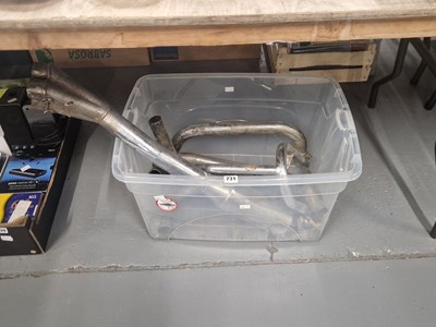 Lot 731 - A chrome car exhaust system