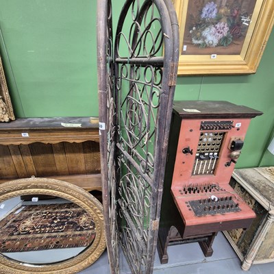 Lot 60 - A bamboo screen. H 173 W 51cm x3.