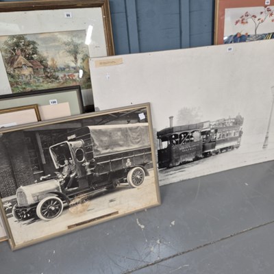 Lot 101 - Two large photo prints.