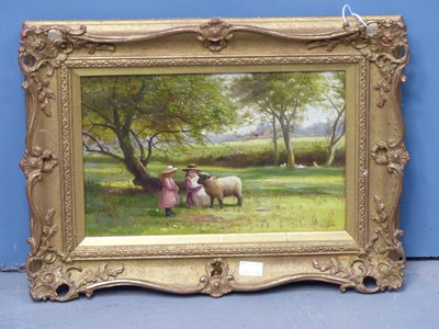 Lot 1591 - Alfred Banner (active 1878-1915), two girls...