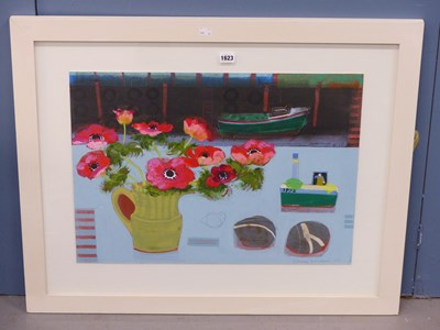 Lot 1623 - Emma Dunbar (B 1961), ARR. 'Red Anemonies with...