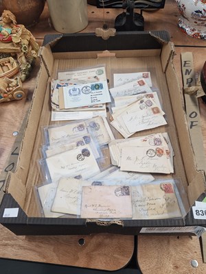 Lot 830 - A collection of Victorian and later stamped...