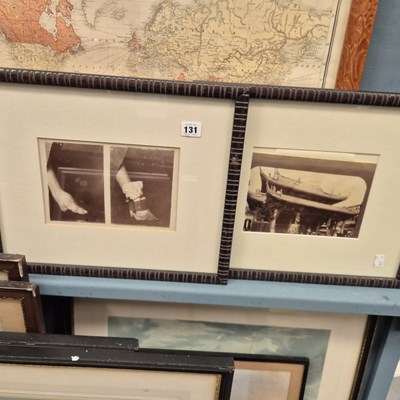 Lot 131 - Two antique Japanese photographs.