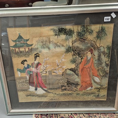 Lot 152 - A large oriental print.