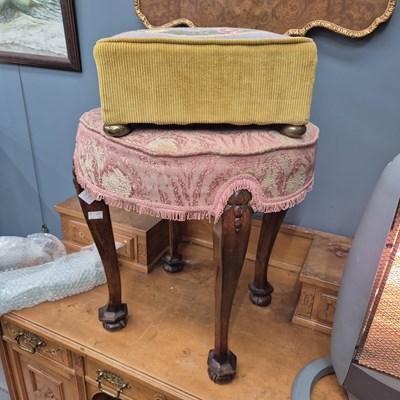 Lot 157 - Two antique stools