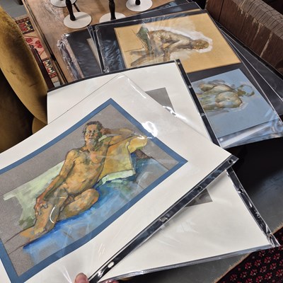 Lot 208 - Brian Wilson (1933-2023) a group of nude life...