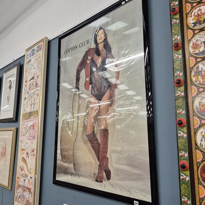 Lot 393 - The Cotton Club framed poster. 145x105cm