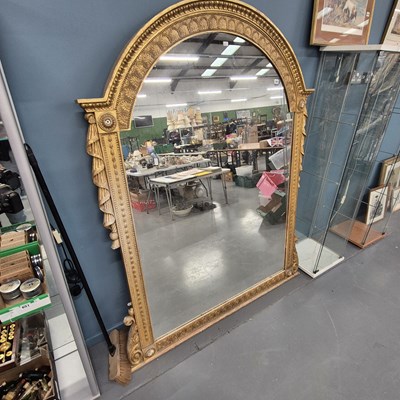 Lot 402 - A large Victorian style gilt framed mirror....