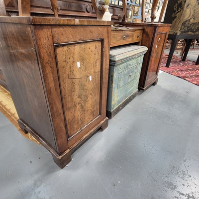 Lot 406 - A pair of mahogany bedside cabinets. H 76 W 46...