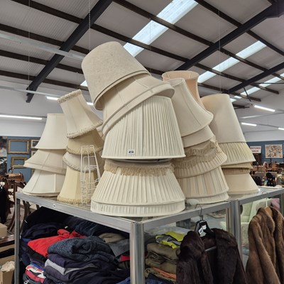 Lot 414 - A large collection of light and lamp shades