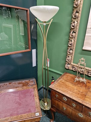 Lot 468 - A modern uplighter standard lamp. H 180cm