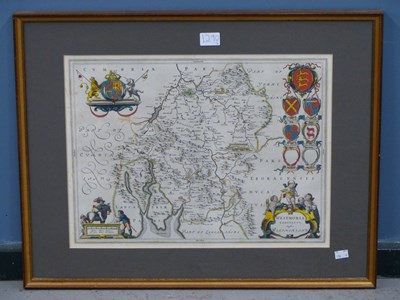 Lot 1290 - French county maps of Westmorland 39.5 x 51cm...