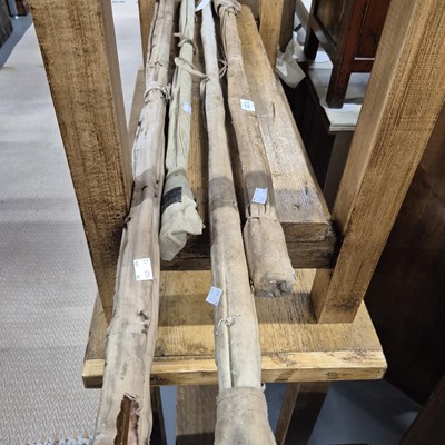 Lot 131 - A collection of vintage fishing rods