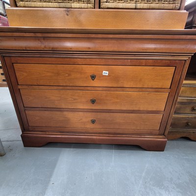Lot 233 - A French style four drawer chest