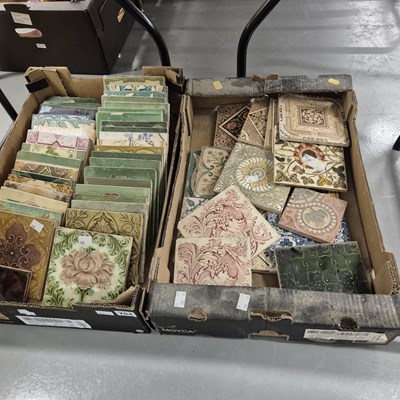 Lot 764 - A large collection of Victorian tiles