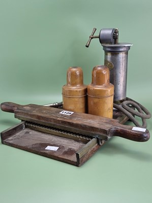 Lot 1125 - A pill maker's slab, two Maw, Son & Thompson...