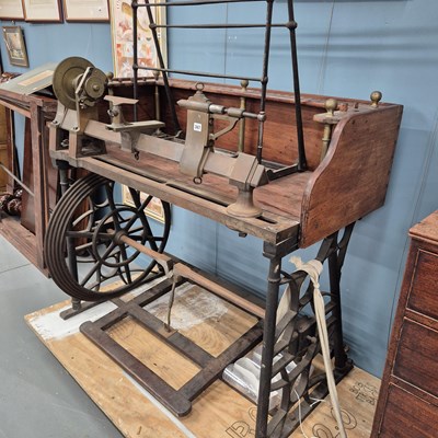 Lot 367 - An impressive antique ornamental turning...