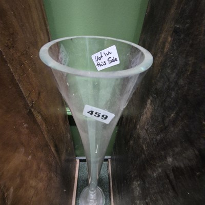 Lot 459 - A tall glass vase
