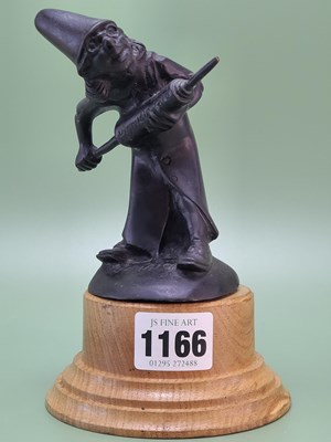Lot 1166 - A copper rich bronze car mascot in the form of...