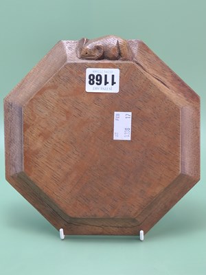 Lot 1168 - A Robert Thompson 'Mouseman' oak octagonal...
