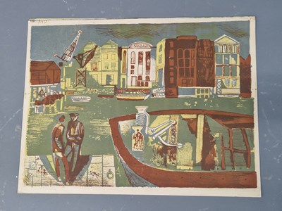 Lot 1083 - After and by John Minton (1917-57), Thames...