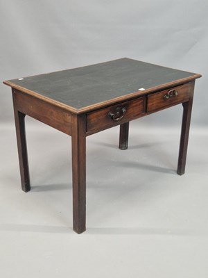 Lot 1308 - A George III mahogany writing table with a...