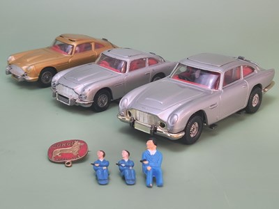 Lot 1362 - Three Corgi James Bond Aston Martin DB5 die...