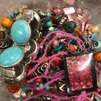 Lot 1178 - A collection of beaded necklaces