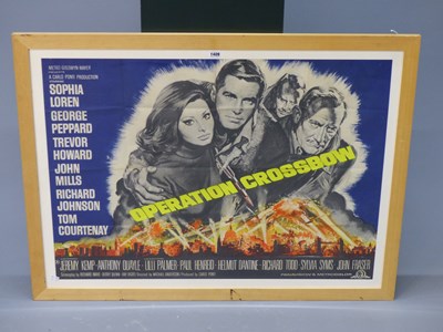 Lot 1409 - A film poster for 'Operation Crossbow', the...
