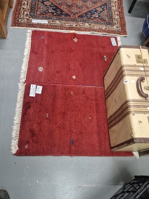 Lot 1463 - A pair of Gabbeh tribal mats (2)