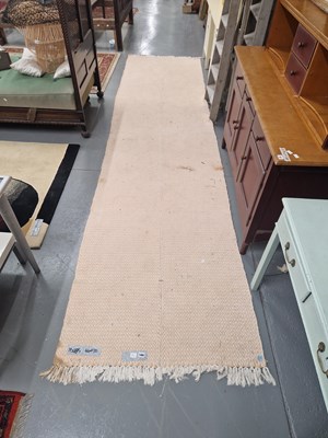 Lot 1469 - A contemporary flat woven runner 440 × 110cm