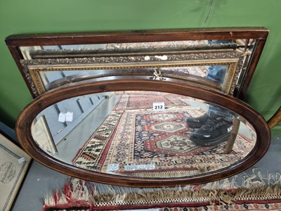 Lot 212 - Various wall mirrors