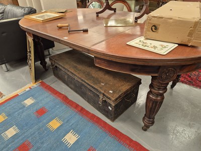 Lot 222 - A Victorian mahogany extending dining table H...