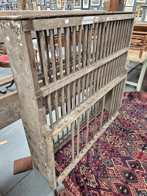 Lot 262 - A large country house plate drying rack H 13 W...