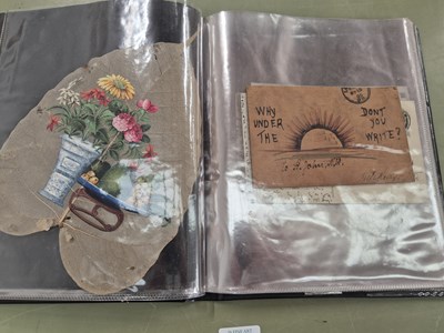 Lot 480 - A handmade postcard 'Why under the 'sun' don't...