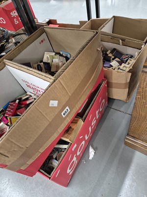 Lot 653 - A large collection of match boxes and match...