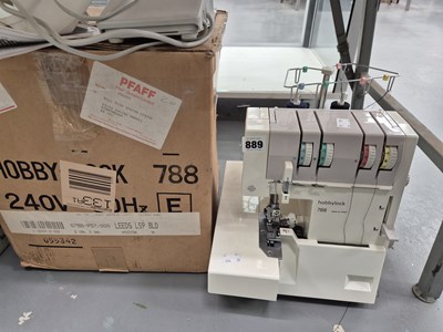 Lot 889 - A Hobbylock 788 sewing machine