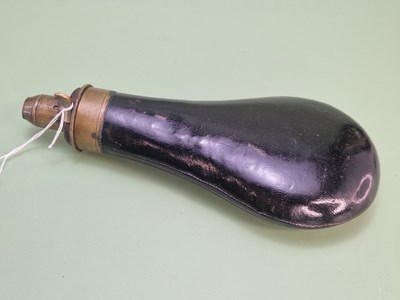 Lot 1244 - A 19th-century gunpowder flask by Bartram & Co.