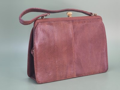 Lot 115 - A vintage leather handbag by Mappin & Webb Ltd,...