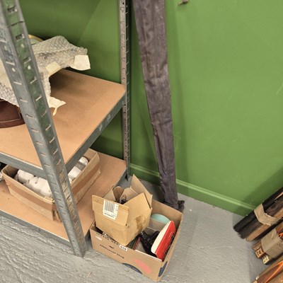Lot 519 - A three piece fishing rod together with some...