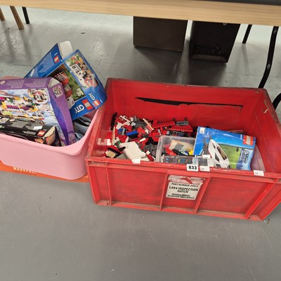 Lot 833 - A boxed game of Monopoly together with Lego...