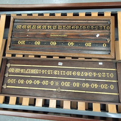 Lot 312 - Two vintage snooker score boards