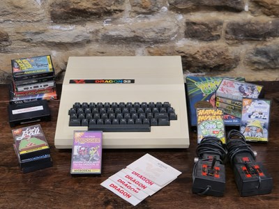 Lot 1712 - A rare early-1980s Dragon 32 computer and...