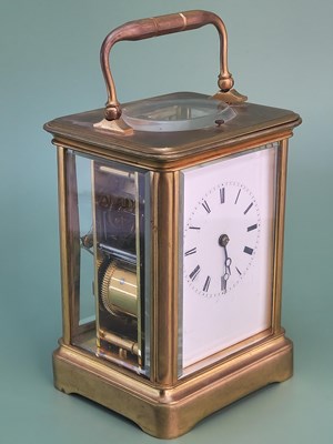Lot 1387 - A carriage clock by Billiet & Roblin, Paris,...